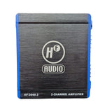 HF-2000.2 Amplificador 1500 Watts 200 Rms Con 2 Canales Clase A/B HF Audio