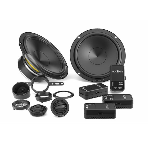 APK165P Set De Medios 6.5 Pulgadas 345 Watts 115 Rms Con Tweeter y Crossover Audison