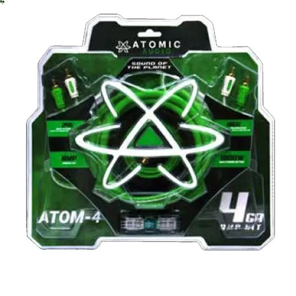 ATOM-4 Kit De Cables Para Amplificador Calibre 4 Atomic