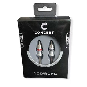 CW-1.0P Cable RCA 1 M de Largo 2 Machos a 2 Machos 100% Cobre Concert