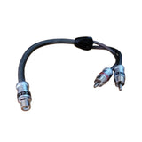 CW-1F2MP Cable RCA 29 CM de Largo 1 Hembra a 2 Machos 100% Cobre Concert