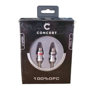 CW-2F1MP Cable RCA 29 CM de Largo 1 Macho a 2 Hembras 100% Cobre Concert