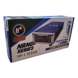 HF-1.1050D Amplificador Mini 2000 Watts 1000 Rms 1 Canal Clase D Con Control Remoto HF Audio