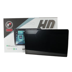 HF-9QLEDHD Pantalla Tactil 9" WIFI, Android 14 , 4GB+64GB, Carplay-Android Auto, GPS, Apps, USB, bluetooth, MP4, MP3 HF Audio