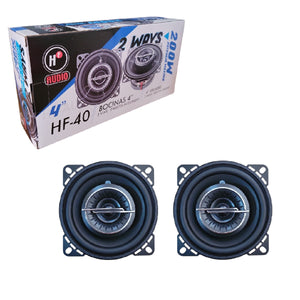 HF-40 Bocinas 4 Pulgadas 200 Watts 40 Rms Maximo 2 Vias HF Audio