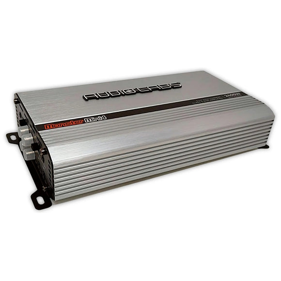 MONSTERMINI4 Mini Amplificador 2400 Watts 600 Rms Con 4 Canales Clase D Audio Labs