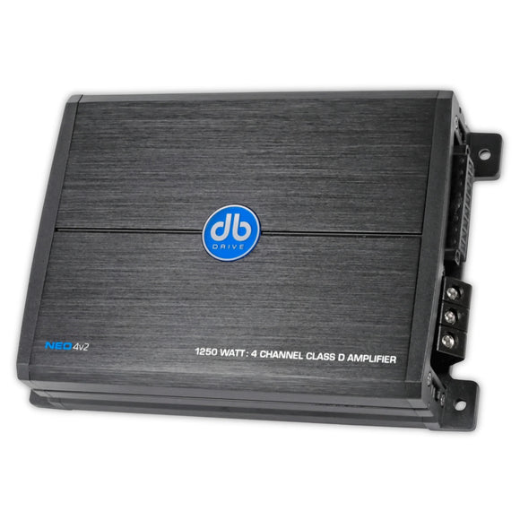 NEO4V2 Amplificador 1200 Watts 500 Rms Con 4 Canales Clase D DB Drive