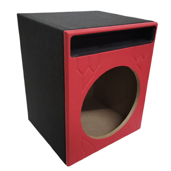 NZ-1P12PI-R Cajon Acustico Porteado Para Subwoofer de 12 Pulgadas Color Rojo Mdf de 15