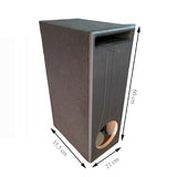 NZ-1P6.5-B Cajon Acustico Porteado Para Subwoofer Profesional de 6.5 Pulgadas Color Negro Mdf de 15