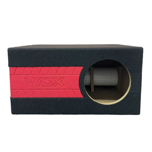 NZ-1P8-R Cajon Acustico Porteado Para Subwoofer Profesional de 8 Pulgadas Color Rojo Mdf de 15