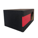 NZ-1P8-R Cajon Acustico Porteado Para Subwoofer Profesional de 8 Pulgadas Color Rojo Mdf de 15