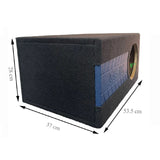 NZ-1P8-G Cajon Acustico Porteado Para Subwoofer Profesional de 8 Pulgadas Color Gris Mdf de 15