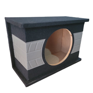 NZ-1S10JL-G Cajon Acustico Sellado Para Subwoofer de 10 Pulgadas Color Gris Mdf de 15