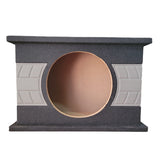 NZ-1S10JL-G Cajon Acustico Sellado Para Subwoofer de 10 Pulgadas Color Gris Mdf de 15