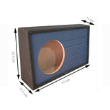 NZ-1S10PLTK-BL Cajon Acustico Sellado Para Subwoofer de 10 Pulgadas Color Azul