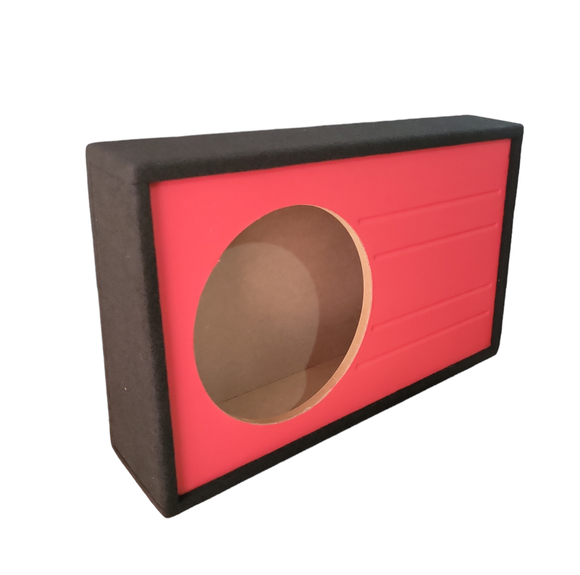 NZ-1S10PLTK-R Cajon Acustico Sellado Para Subwoofer de 10 Pulgadas Color Rojo