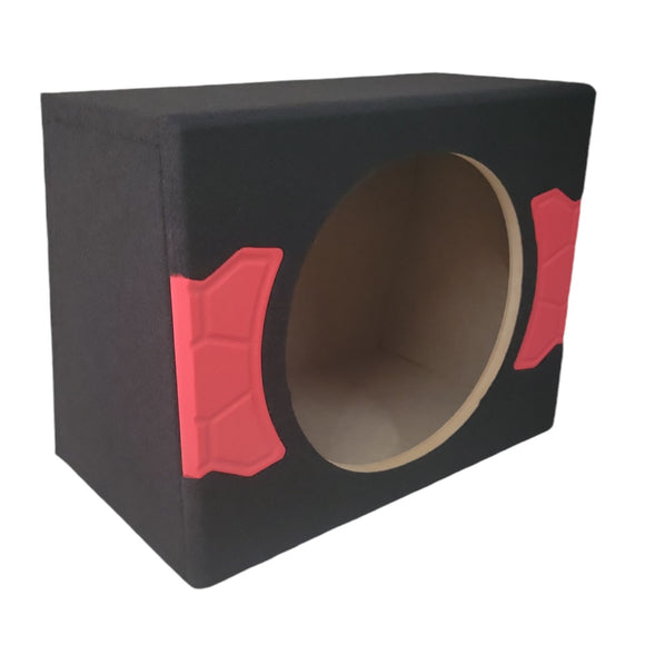 NZ-1S10CA-R Cajon Acustico Sellado Para Subwoofer de 10 Pulgadas Color Rojo Mdf de 15