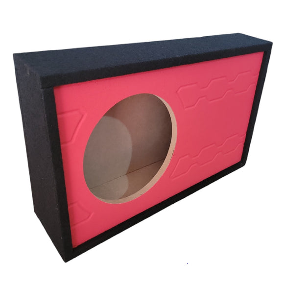 NZ-1S10PLTK-R Cajon Acustico Sellado Para Subwoofer de 10 Pulgadas Color Rojo