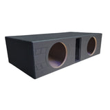 NZ-2P10C-B Cajon Acustico Porteado Central Para Subwoofer de 10 Pulgadas Color Negro