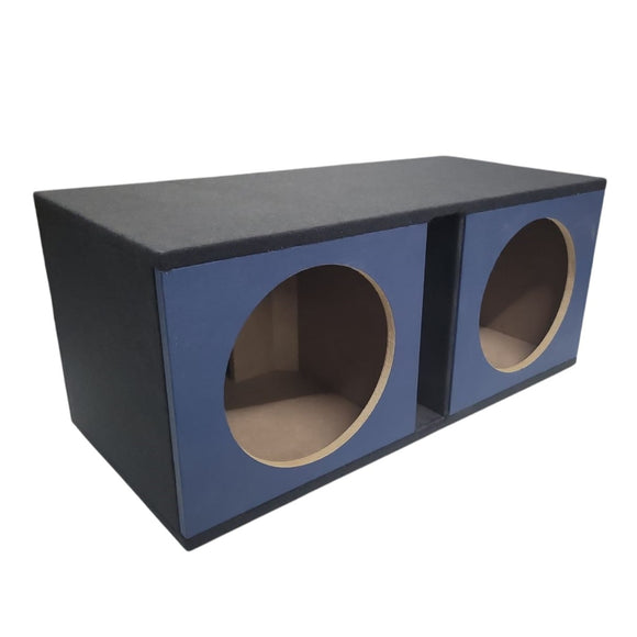 NZ-2P12C-BL Cajon Acustico Porteado Central Para Subwoofer de 12 Pulgadas Color Azul