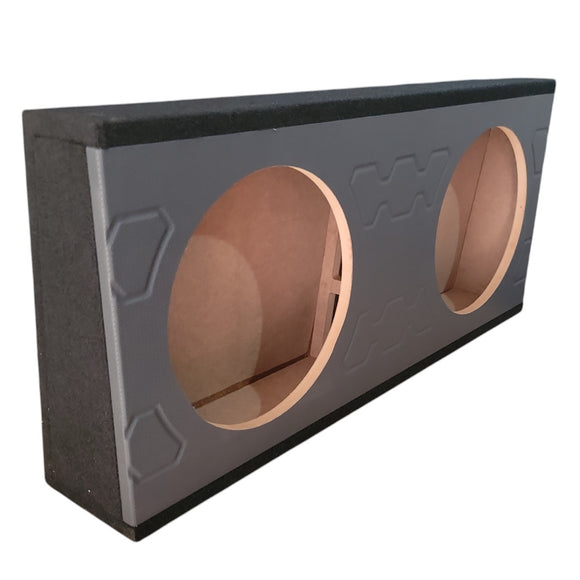 NZ-2S12PLCA-G Cajon Acustico Sellado Para Subwoofer de 12 Pulgadas Color Gris Mdf de 15