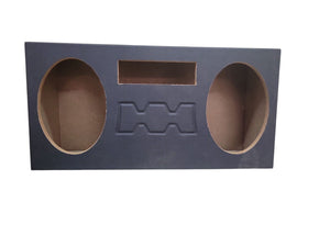 NZ-2S691D-B Cajon Acustico Sellado 6x9" Alfombrado Con Frente Vinil Negro y Estereo 1 Din