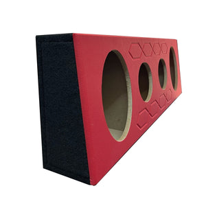 NZ-4S6569TK-R Cajon Acustico Sellado 6x9" y 6.5" Alfombrado Con Frente Vinil Rojo