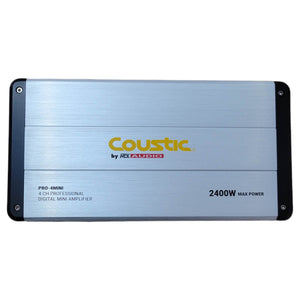 PRO-4MINI Amplificador 2400 Watts 600 Rms Con 4 Canales Clase D Coustic