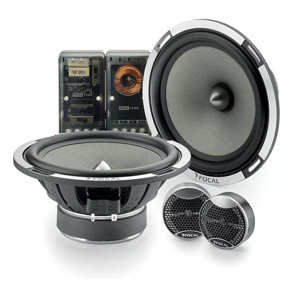 PS 165V1 Set De Medios 6.5 Pulgadas 160 Watts 80 Rms Con Tweeter y Crossover Focal