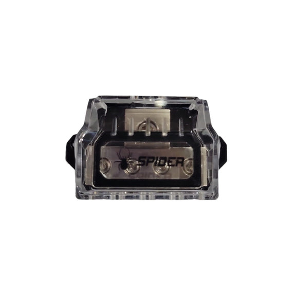 SR-BLOCK4X4 Block Distribucion 1 Entrada 0 o 4 AWG / 4 Salidas 4 o 8 AWG Para Amplificador Spider