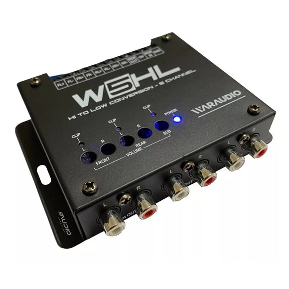 W5HL Convertidor Alta A Baja 5 Canales Con Remoto Waraudio