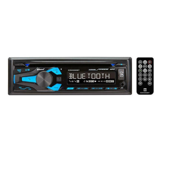 XDM280BT Estereo Mp3 Usb Aux CD Bluetooth Con Control IR Adaptable al Volante Car Dual