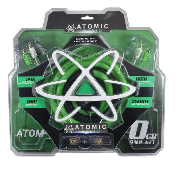 ATOM-0 Kit De Cables Para Amplificador Calibre 0 de 3500 Watts Atomic