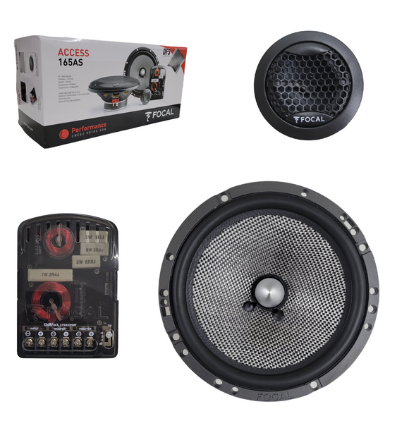 165AS Set De Medios 6.5 Pulgadas 120 Watts 60 Rms Con Tweeter Y Crossover Focal