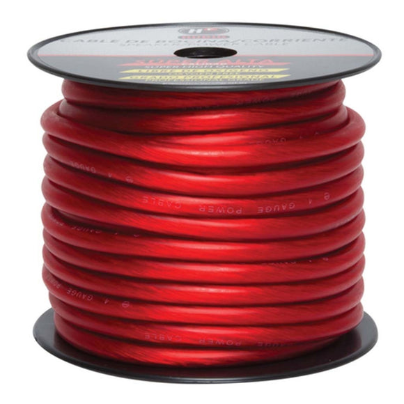 HF-10.500R Cable Para Corriente Calibre 10 Flexible de 150 Mts Color Rojo HF Audio