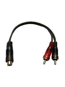 HF-MC2M Par de Cables Silicon RCA 22 CM de Largo 1 Hembra a 2 Machos HF Audio