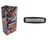 HF-SLIM6.0-B Faro Rectangular Slim de 6" 6 Leds 1800 Lumenes Color Negro HF Audio