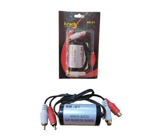 KN-01 Supresor De Ruidos Para Amplificador Entradas Rca 5 a 50 Amperes Krack