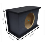 NZ-1S10JL-G Cajon Acustico Sellado Para Subwoofer de 10 Pulgadas Color Gris Mdf de 15