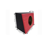 NZ-1S10TK-R Cajon Acustico Sellado Para Subwoofer de 10 Pulgadas Color Rojo Mdf de 15