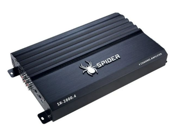 SR-2800.4 Amplificador 2800 Watts 300 Rms Con 4 Canales Clase A/B Spider Open Show