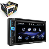 SR-6698UBL Estereo 2 Din Con Pantalla Tactil 6.2" CD DVD Mp3 MP4 Usb Bluetooth Control al volante y Mirror Link Spider