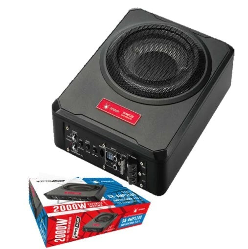 120 Rms SR-AMP1100 Subwoofer 10 Pulgadas Amplificado 2000 Watts 120 Rms Spider ...
