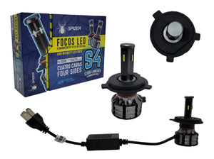 SR-S4H4 Focos Leds H4 17,000 Lumenes Serie S4 Spider