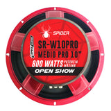 SR-W10PRO Medio Rango 10 Pulgadas 800 Watts 120 Rms Profesional (Open Show) Spider