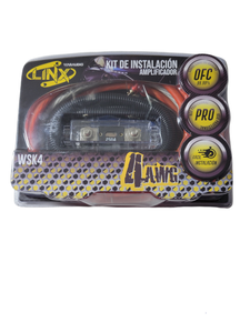 WSK4 Kit De Cables Para Amplificador Calibre 4 Serie Profesional War Audio